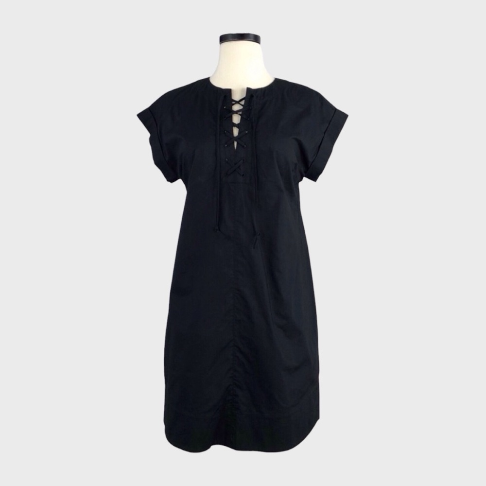 J Crew‎ Petite Lace-Up Shirtdress